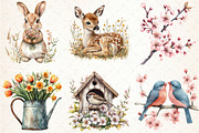 Hello Spring Clipart, an Illustration by Libby Wishes (Thumbnail 3 of 9)