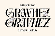 Gravhez Stylish Display Font, a Sans Serif Font by Storytype Studio (Thumbnail 1 of 15)