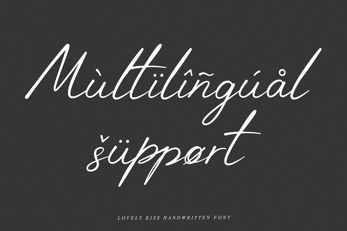 Lovely Kiss script font, a Script Font by CuteDreamyDesign (Photo 13 of 16)