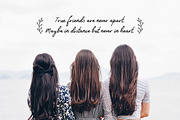 Friends Forever Font + Floral Extras, a Script Font by pixelcolours (Thumbnail 2 of 5)