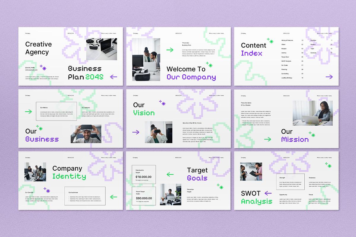 White Business Plan Google Slide, a Presentation Template by graphicook (Photo 2 of 4)