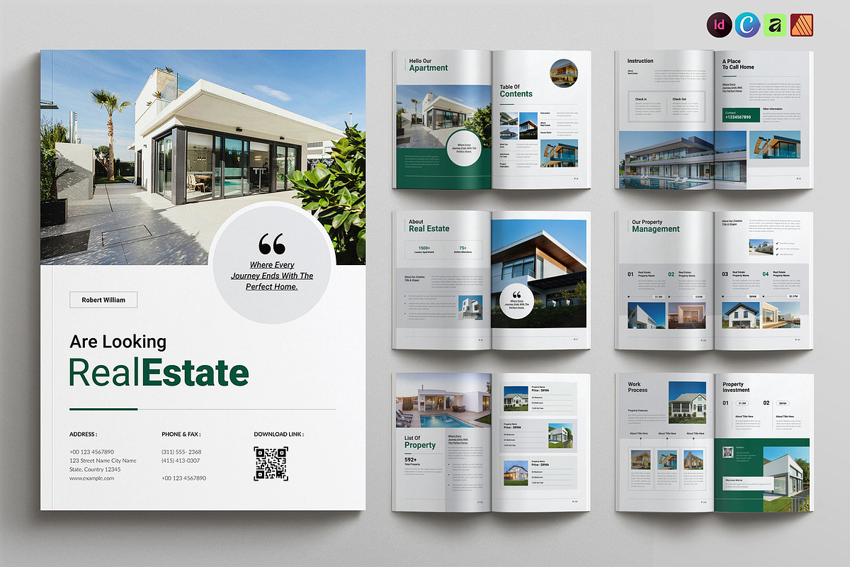 Luxury Real Estate Brochure Template, a Brochure Template by NorthPeak (Photo 1 of 8)
