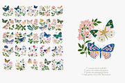 watercolor butterfly wildflower set, a Decorative Illustration by Patishop Art (Thumbnail 5 of 6)
