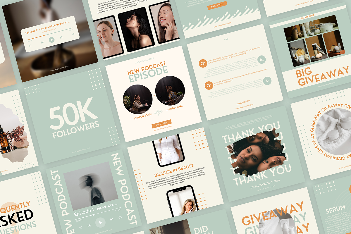 Beauty Canva Instagram Template, a Social Media Template by ...