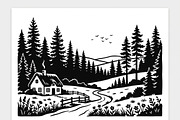 Majestic Pine Trees SVG, a Finance Illustration by Amazin_art (Thumbnail 26 of 32)