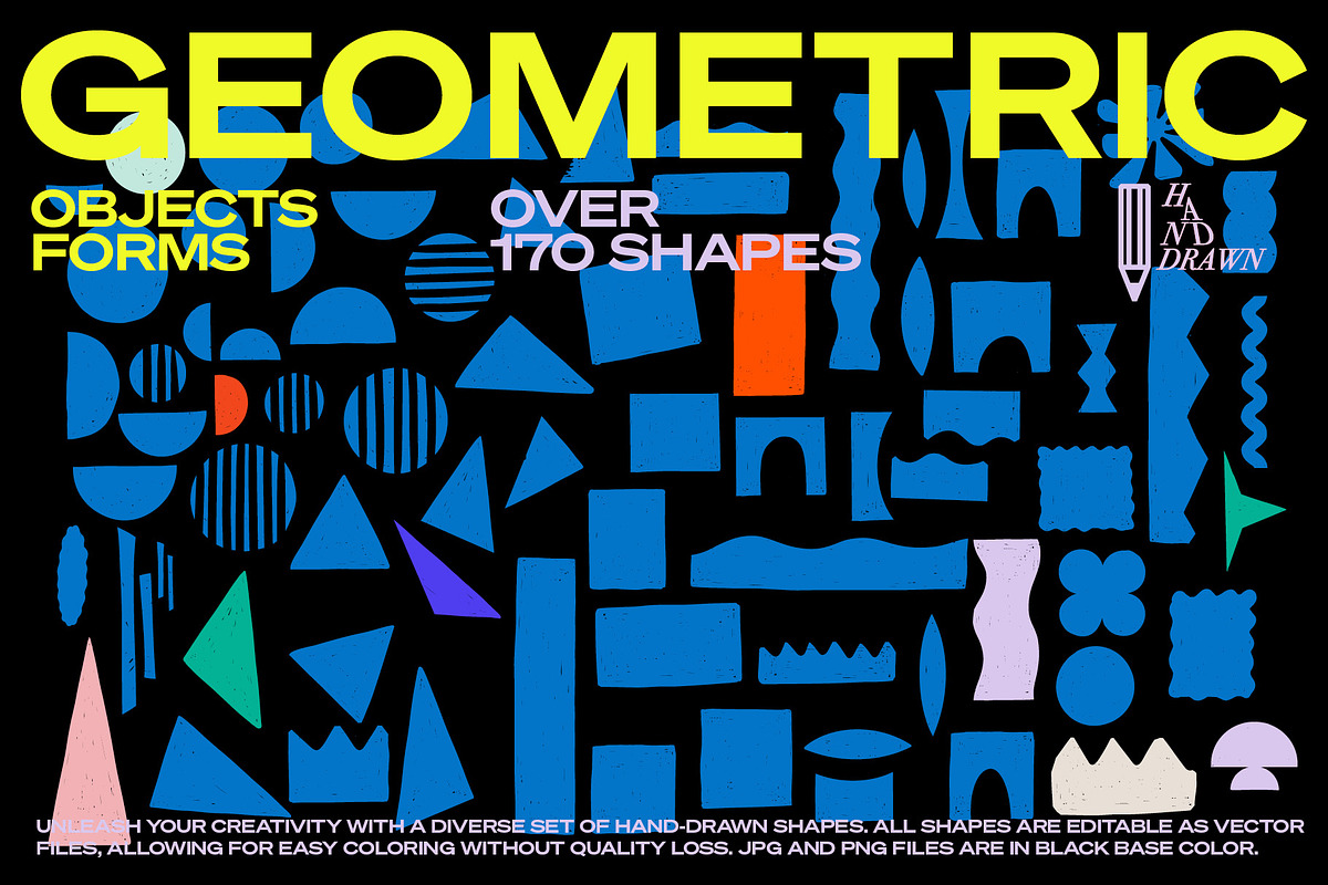 Geometric Shapes Vector Collection, an Object Illustration by dicreate (Photo 2 of 12)