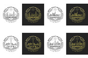 44 Linear City Badges, an Outline Icon by Kursat Unsal (Thumbnail 13 of 25)