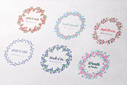 7 Wreaths and patterns. Watercolor., an Object Graphic by Pykhtik Design Shop (Thumbnail 2 of 7)