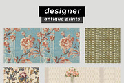 Designer Antique Print Patterns, a Pattern Graphic by ISEEYOUPATTERN (Thumbnail 4 of 7)