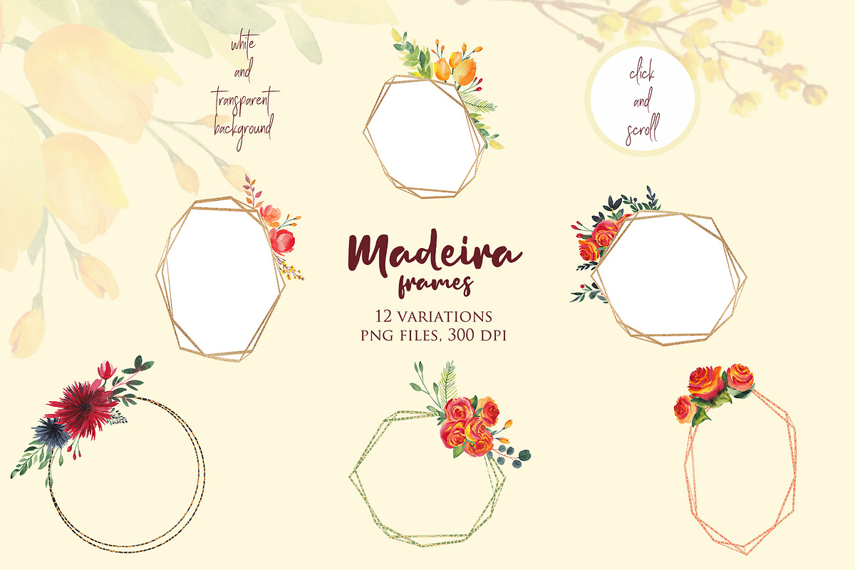 Watercolor Flowers, Frames, Bouquets, an Illustration by ColorfulNest (Photo 4 of 5)