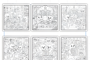 Adult Cozy University Days Coloring, a Decorative Illustration by Design Station (Thumbnail 2 of 7)
