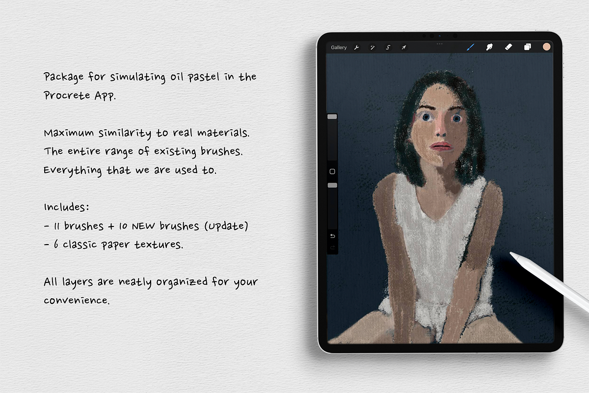Procreate Oil Pastel Set, a Brush Add-On by Brush Moment (Photo 3 of 11)