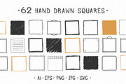Hand Drawn Squares, an Object Graphic by PixMarket (Thumbnail 1 of 3)