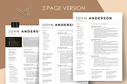 Modern Resume Template CV Design, a Resume Template by resumetemplathttps://d3es (Thumbnail 3 of 9)