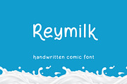 Reymilk - Handwritten comic font, a Handwritten Font by Mightyfire (Thumbnail 1 of 3)