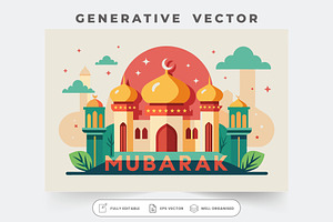 A festive mosque design celebrates E, a Graphic by Iftikhar Alam