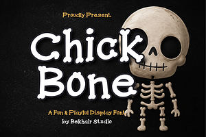 Chickbone – Playful Display Font