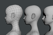 Stylized Girl Abby Shape Mesh, a Characters & Person 3D Model by VK Studio (Thumbnail 16 of 16)