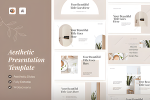 Aesthetic Presentation Templates, a Marketing Template by Ink Gallery