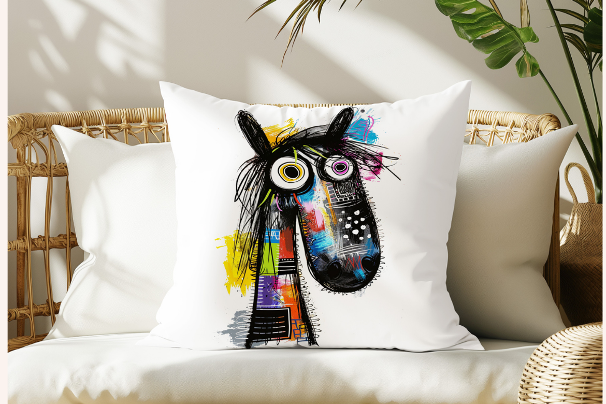 Doodle Cartoon Horses, an Animal Illustration by PrintHaven Designs (Photo 8 of 9)