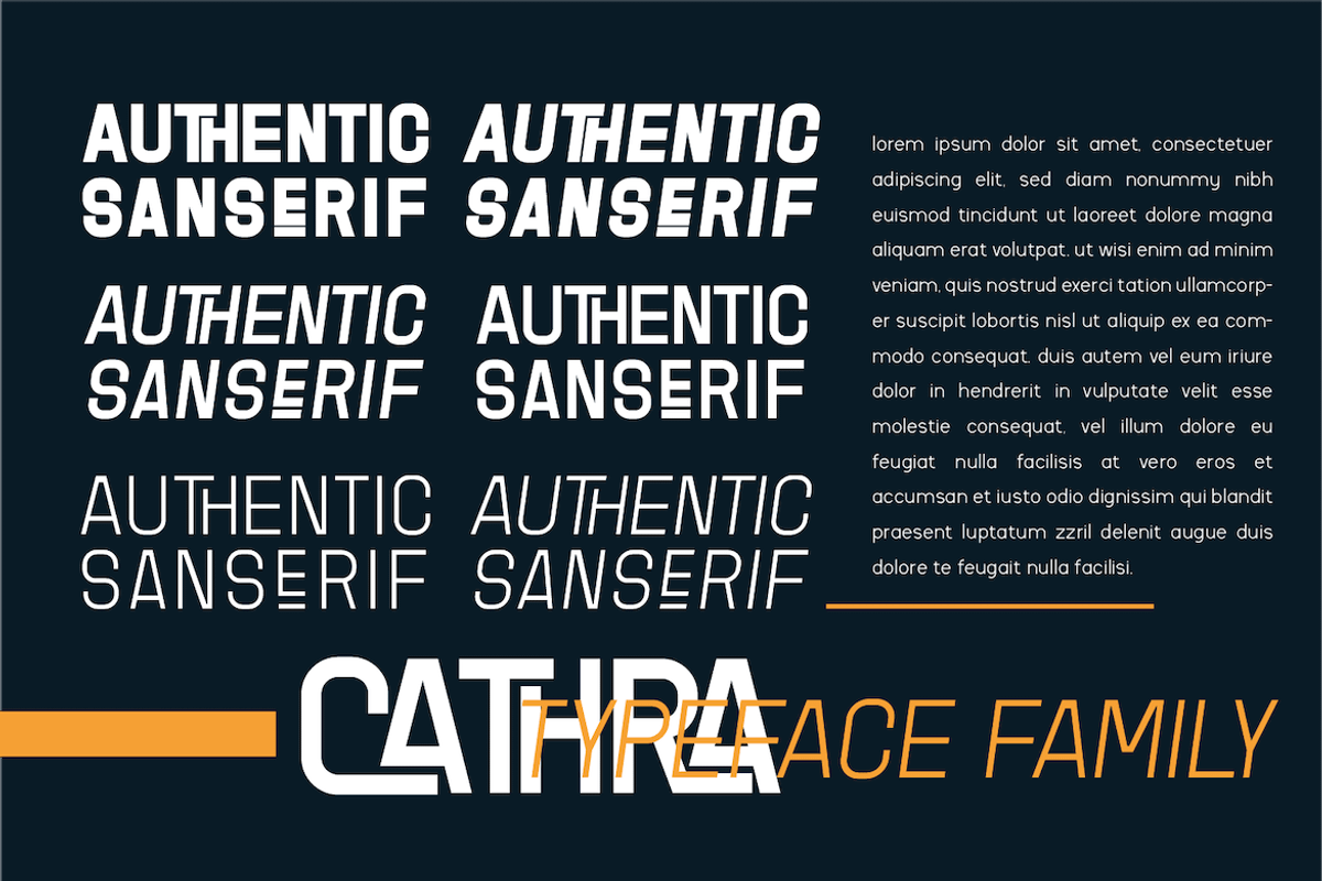 Cathra, a Sans Serif Font by twinstd (Photo 5 of 14)