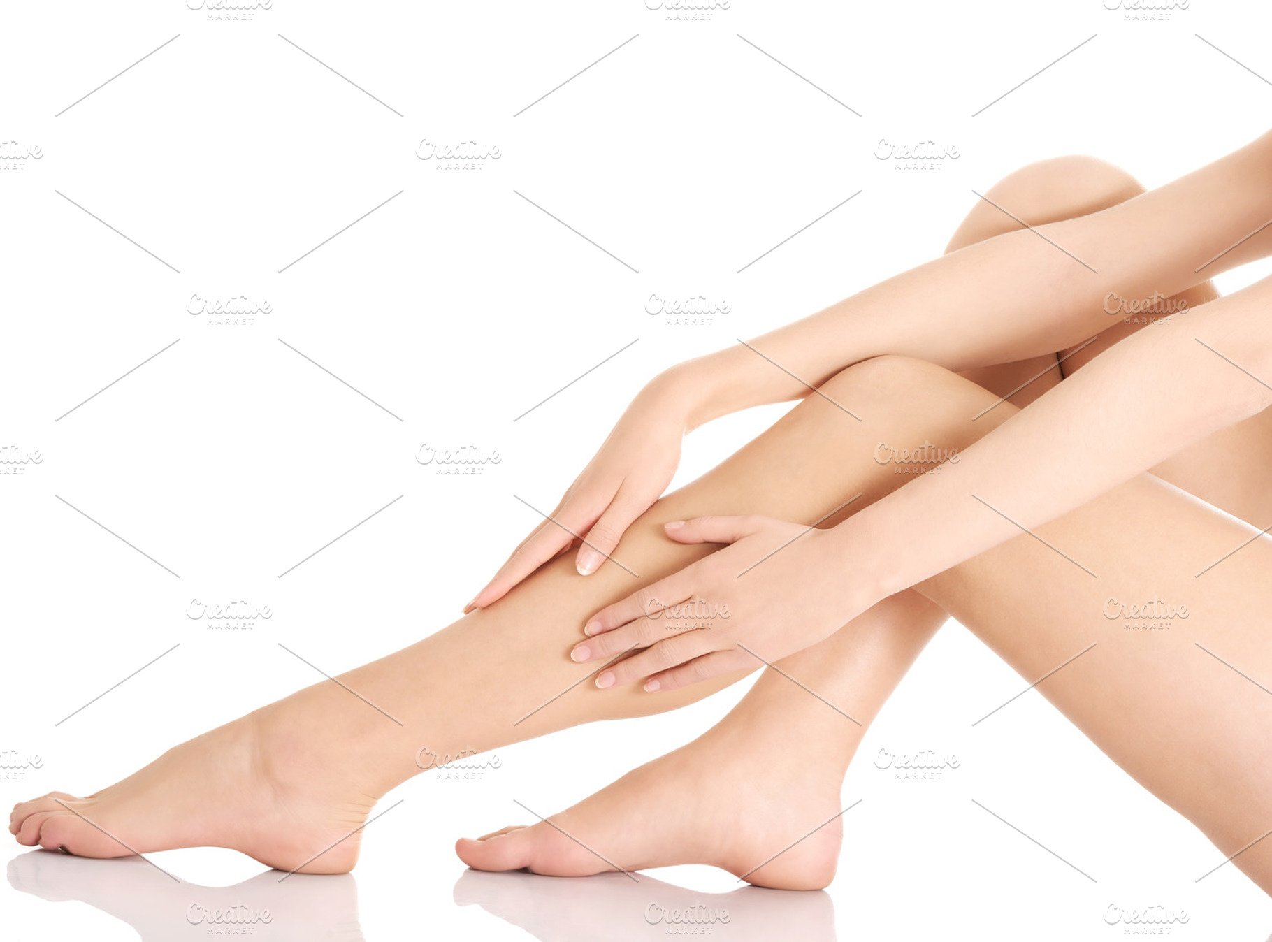 Smooth shaved woman's legs stock photo containing care and woman, a Beauty & Fashion Photo by PhotoMediaGroup