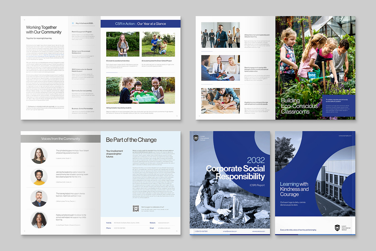 CSR Report Brochure Template, a Brochure Template by BrandPacks (Photo 4 of 6)