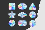 9 Vector Holographic Stickers, an Object Graphic by MaximGertsen (Thumbnail 2 of 6)