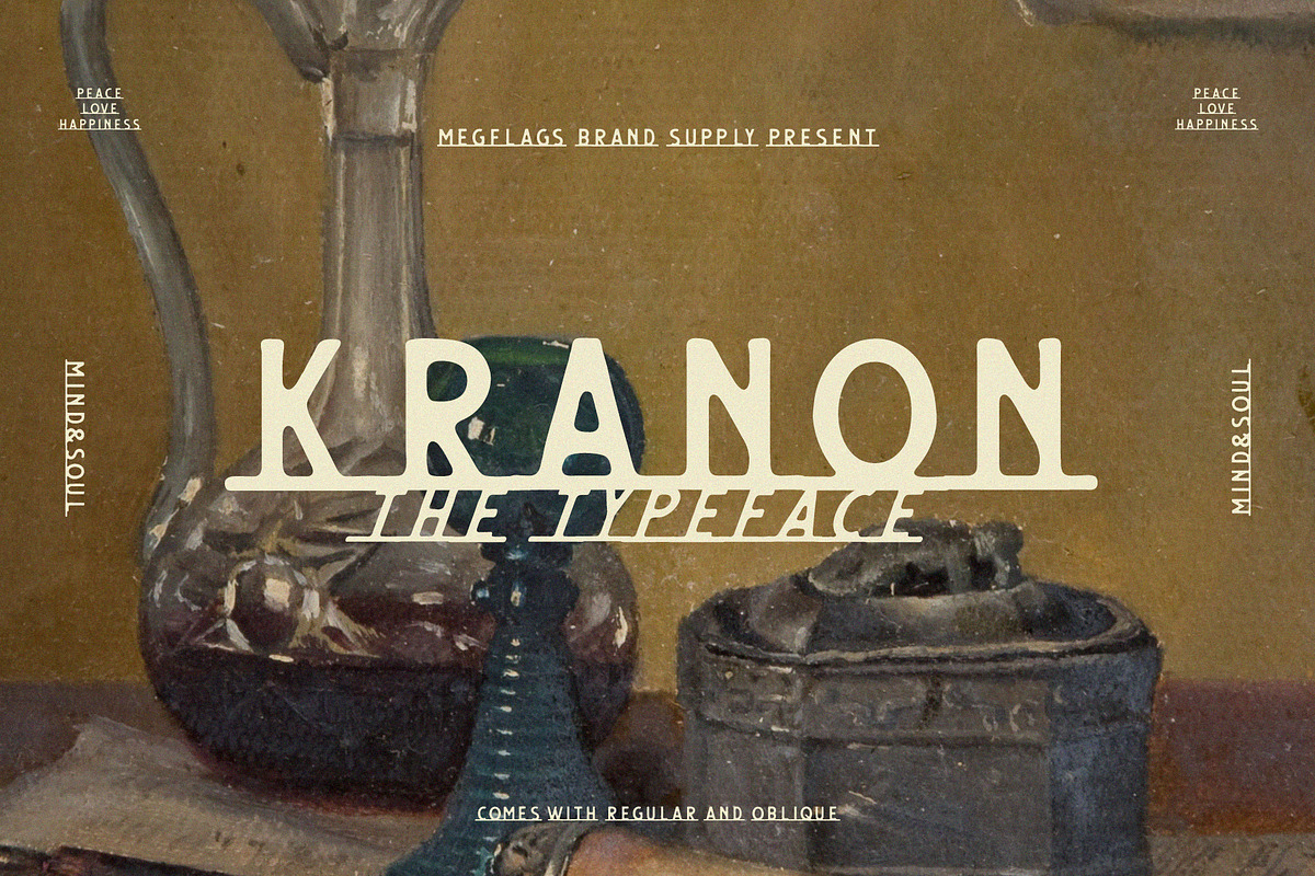 Kranon Typeface, a Symbol Font by Megflags (Photo 1 of 5)