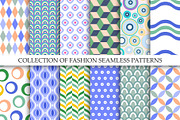 Modern seamless color patterns, a Pattern Graphic by ExpressShop (Thumbnail 1 of 6)