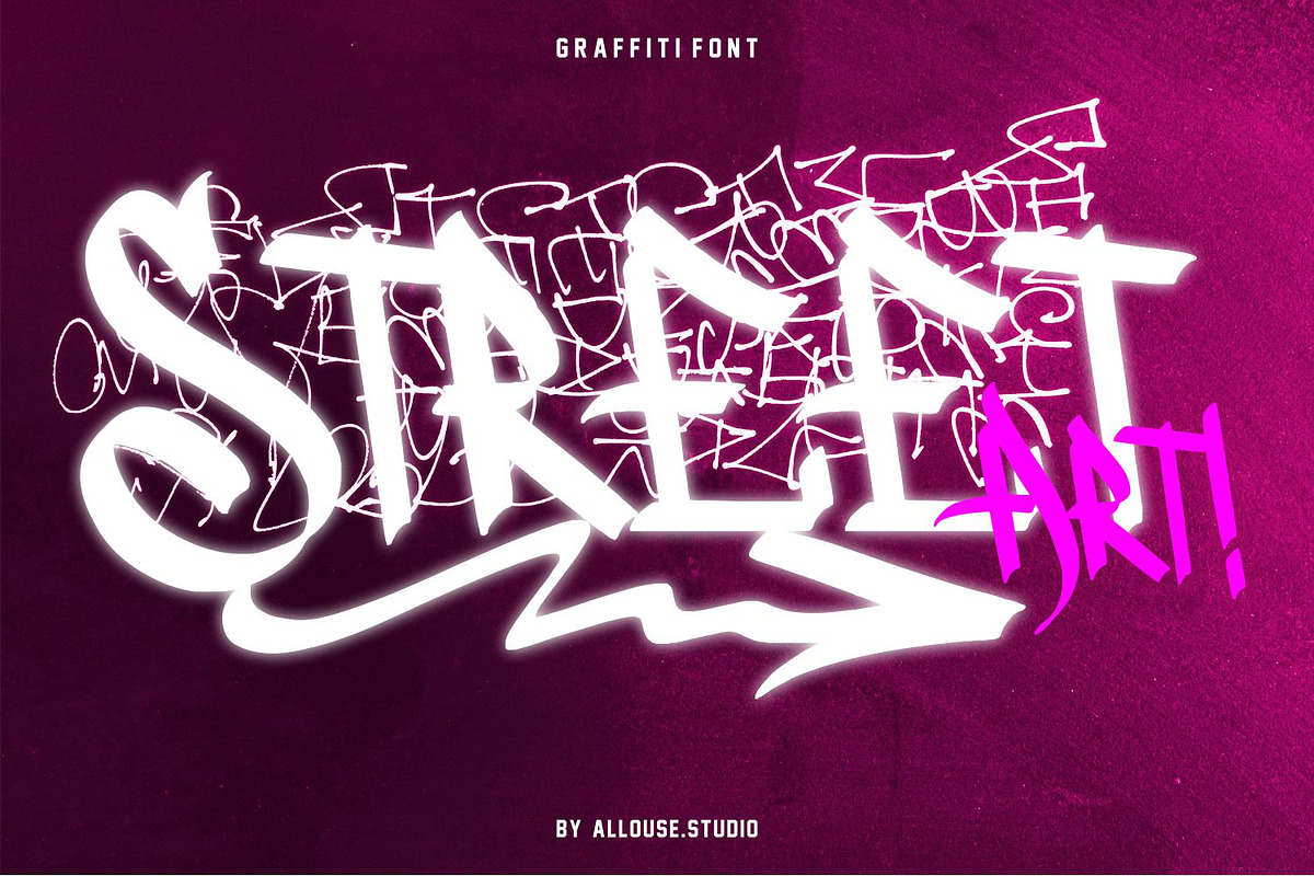 Amperas - Graffitti Font, a Script Font by Allouse Studio (Photo 2 of 8)