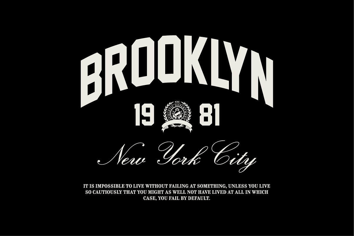 BROOKLYN Tee | Clothing Production, an Object Graphic by LXXXV | DSGN for Apparel (Photo 2 of 3)