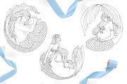 Mermaid Poetry. Lineart & Watercolor, an Illustration by EYWA ART (Thumbnail 3 of 12)