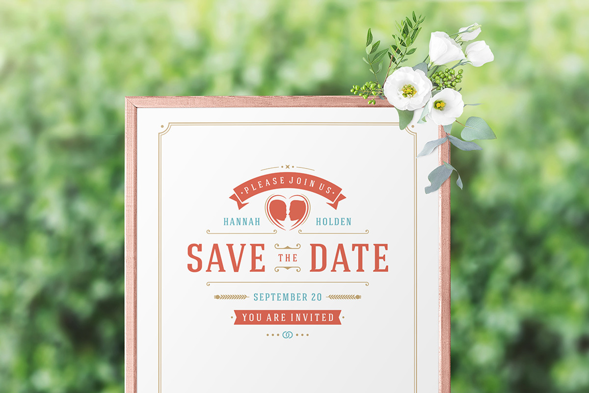 18 Wedding Logos and Badges, a Branding & Logo Template by Vasya Kobelev (Photo 12 of 14)