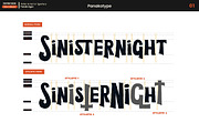 SinisterNight-Halloween Typography, a Blackletter Font by panakota studio (Thumbnail 3 of 10)