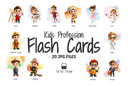 Kids profession flashcards, an Education Illustration by TukTuk Design (Thumbnail 1 of 5)