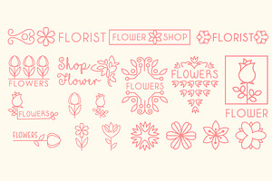 Floral And Gardening Logos And Sign