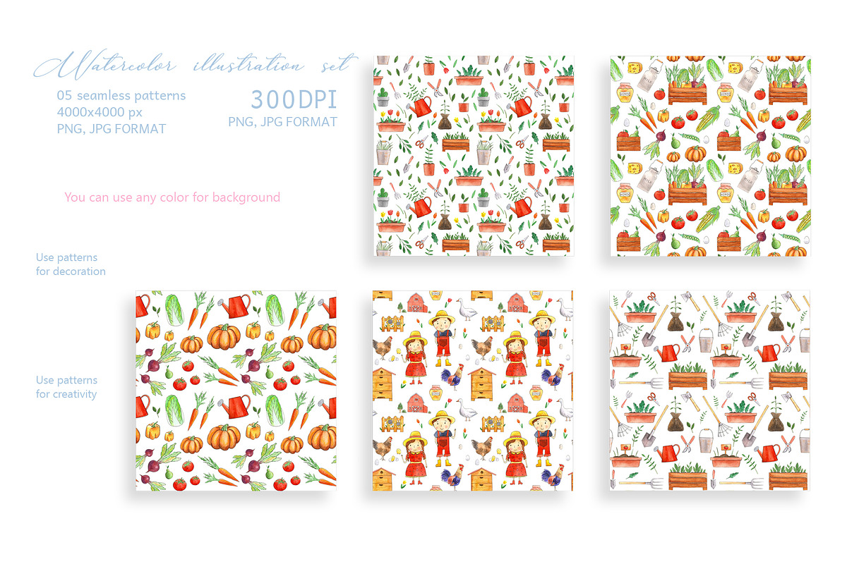 Clipart Farmer's Life, a Food Illustration by Anastasia Timosch (Photo 6 of 8)