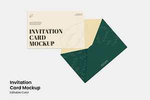 Invitation Card Mockup, a Merchandise Mockup by renderstockmarket