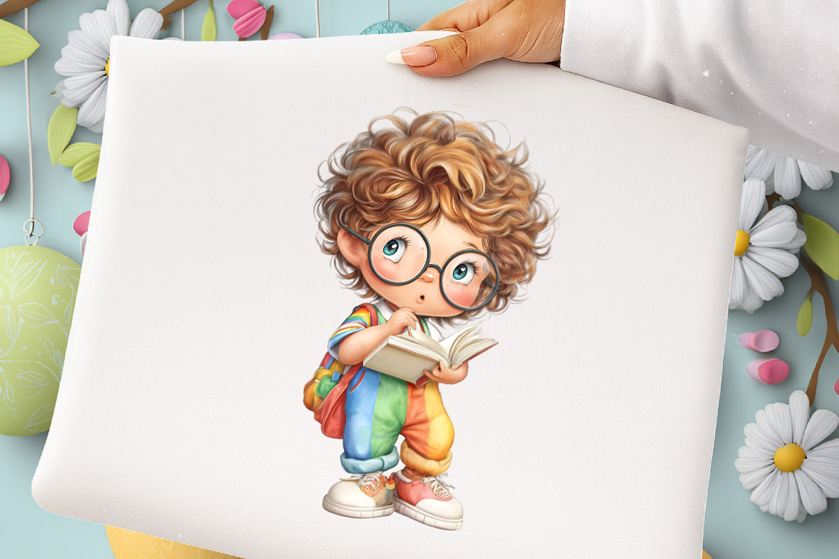 Whimsical School Boy Clipart Bundle, an Illustration by GatewayDesign (Photo 4 of 4)