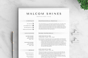 Resume/CV - The Shines