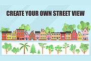 Collection of tiny houses in vector, an Illustration by Dashamoony (Thumbnail 2 of 3)