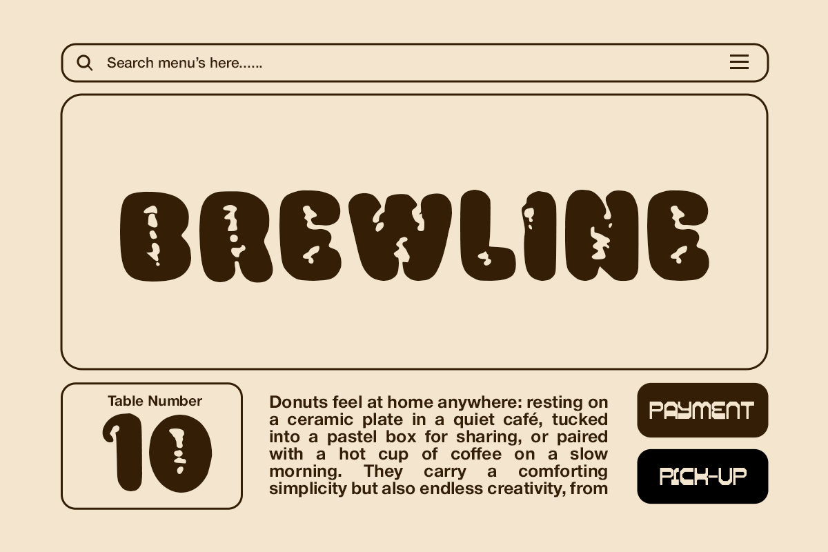 Cafeon - Cafe Display Font, a Sans Serif Font by Pandeka Studio (Photo 2 of 9)