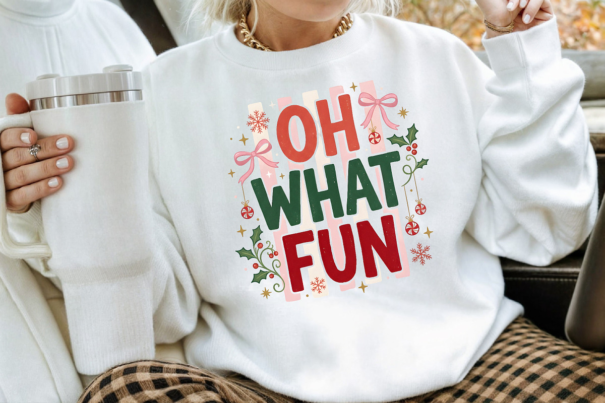 Oh What Fun Christmas Sublimation, a Seasonal Illustration by Creative Art (Photo 3 of 3)