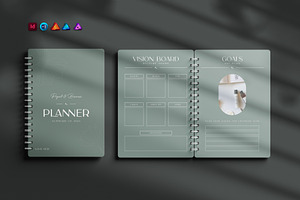 Planner & Notebook Template, a Stationery Template by DesignCrest