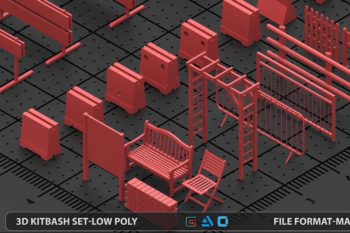 Mega pack Street kitbash, an Environmental 3D Model by MohamedHussien1 (Photo 6 of 9)
