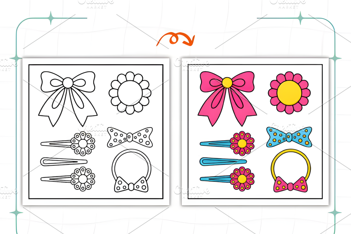 Beauty Stuff Coloring Book, a Decorative Illustration by Design Station (Photo 5 of 7)