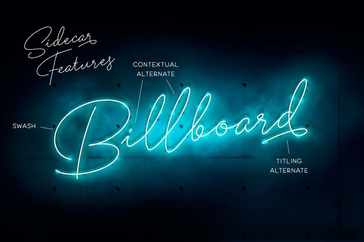 Sidecar Script & Sans Font preview 3