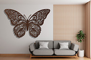 Floral Scroll Butterfly Laser Cut, a Graphic by Pixels.Craft (Thumbnail 2 of 3)