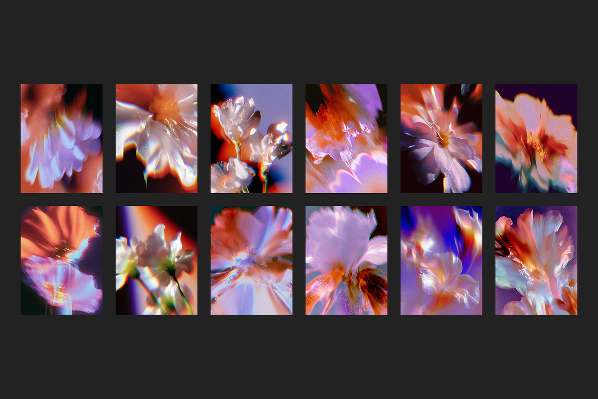 Surreal Floral Collection, a Background Graphic by existacial (Photo 2 of 3)